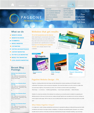 Design Wordpress par caltago pour PageOne Website Design | Design : #1928394
