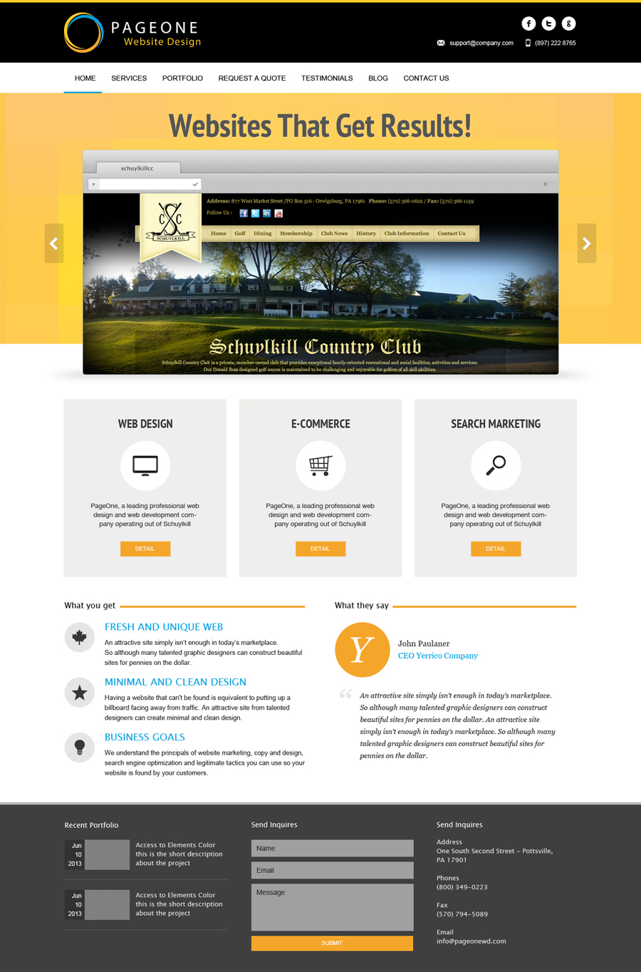 Wordpress Design by Lauren for PageOne Website Design | Design #1921418