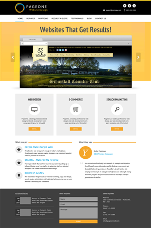 Wordpress Design by Lauren for PageOne Website Design | Design #1921418