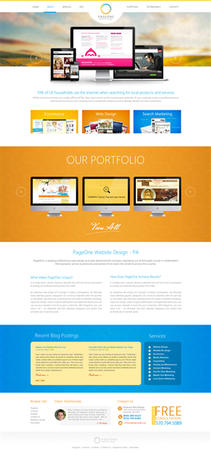 Design Wordpress par the-lion-king pour PageOne Website Design | Design : #1908150