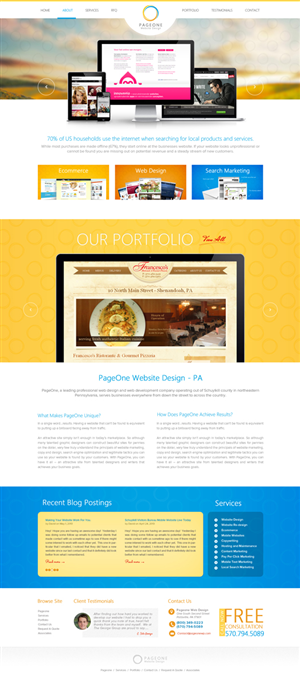 Design Wordpress par the-lion-king pour PageOne Website Design | Design : #1908186