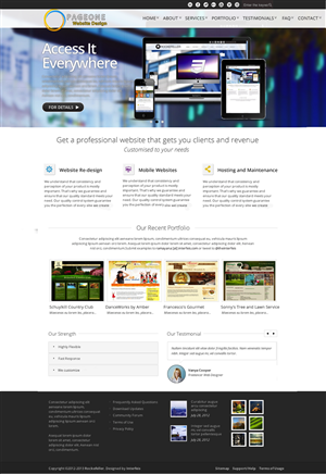Wordpress Design by schk for PageOne Website Design | Design #1909836