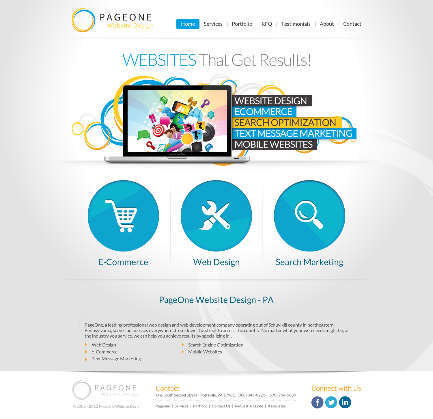 Wordpress Design by TechWise for PageOne Website Design | Design #1922173