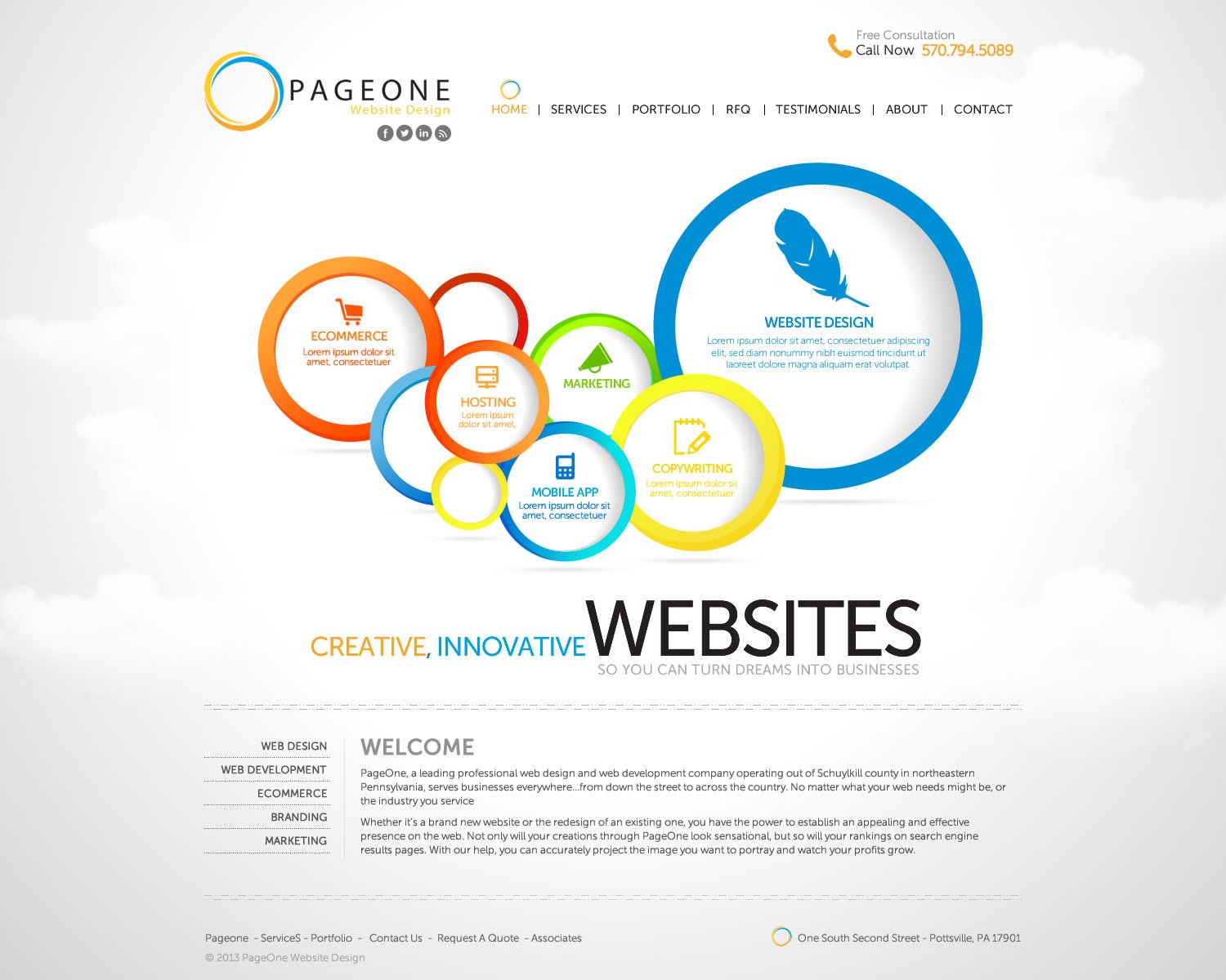 WordPress-Design von TechWise für PageOne Website Design | Design #1922180