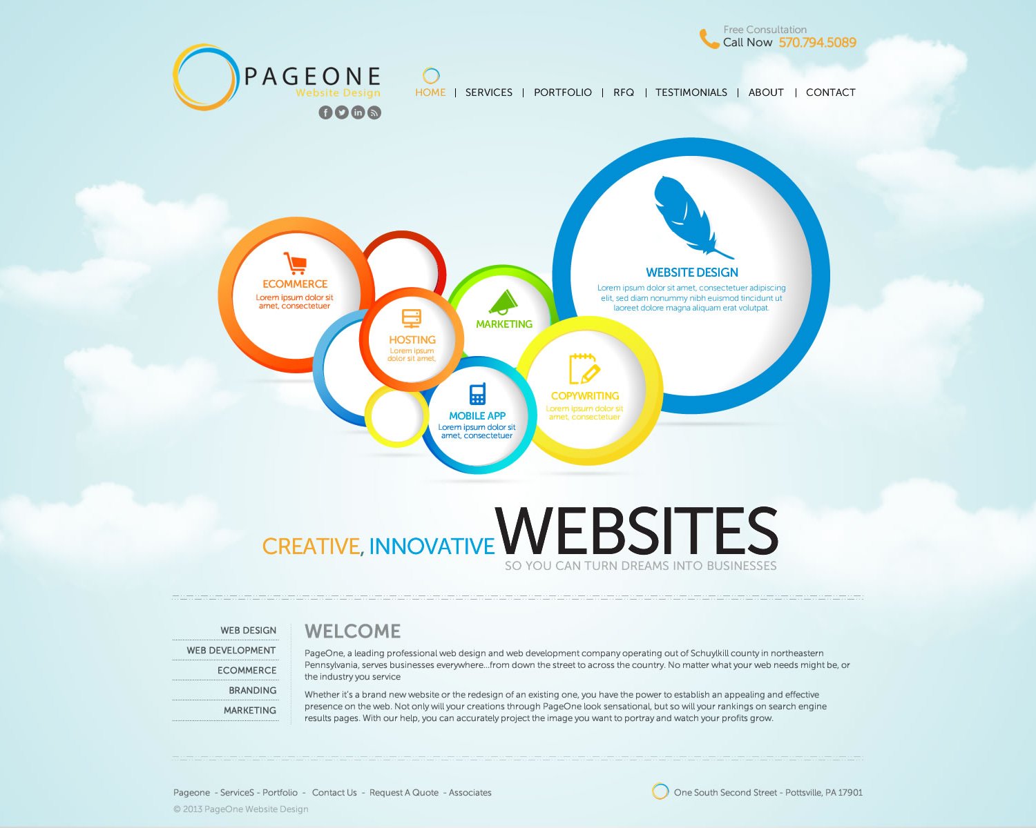 WordPress-Design von TechWise für PageOne Website Design | Design #1922182