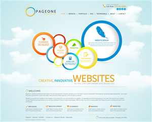 Wordpress Design by TechWise for PageOne Website Design | Design #1935072