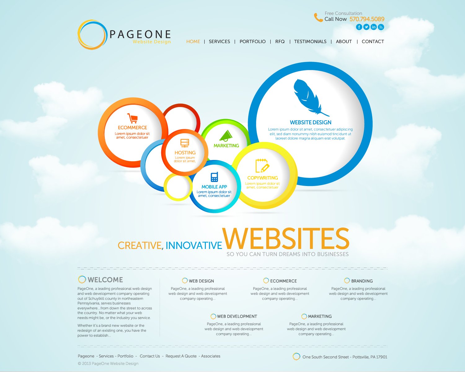 WordPress-Design von TechWise für PageOne Website Design | Design #1935076
