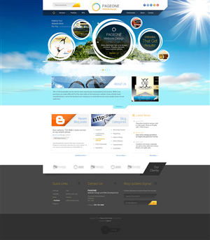 Wordpress Design by Fuxxo Works for PageOne Website Design | Design #1929880