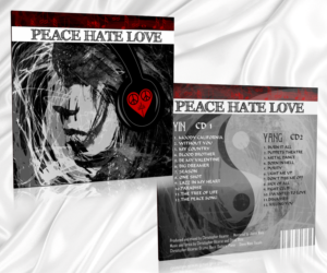 Peace Hate Love - Double CD Full Cover Design - Rock | CD-Cover-Design von elveneclipse