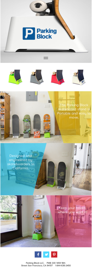 Web Design par Kornkanok pour Parking Block | Design #7652648