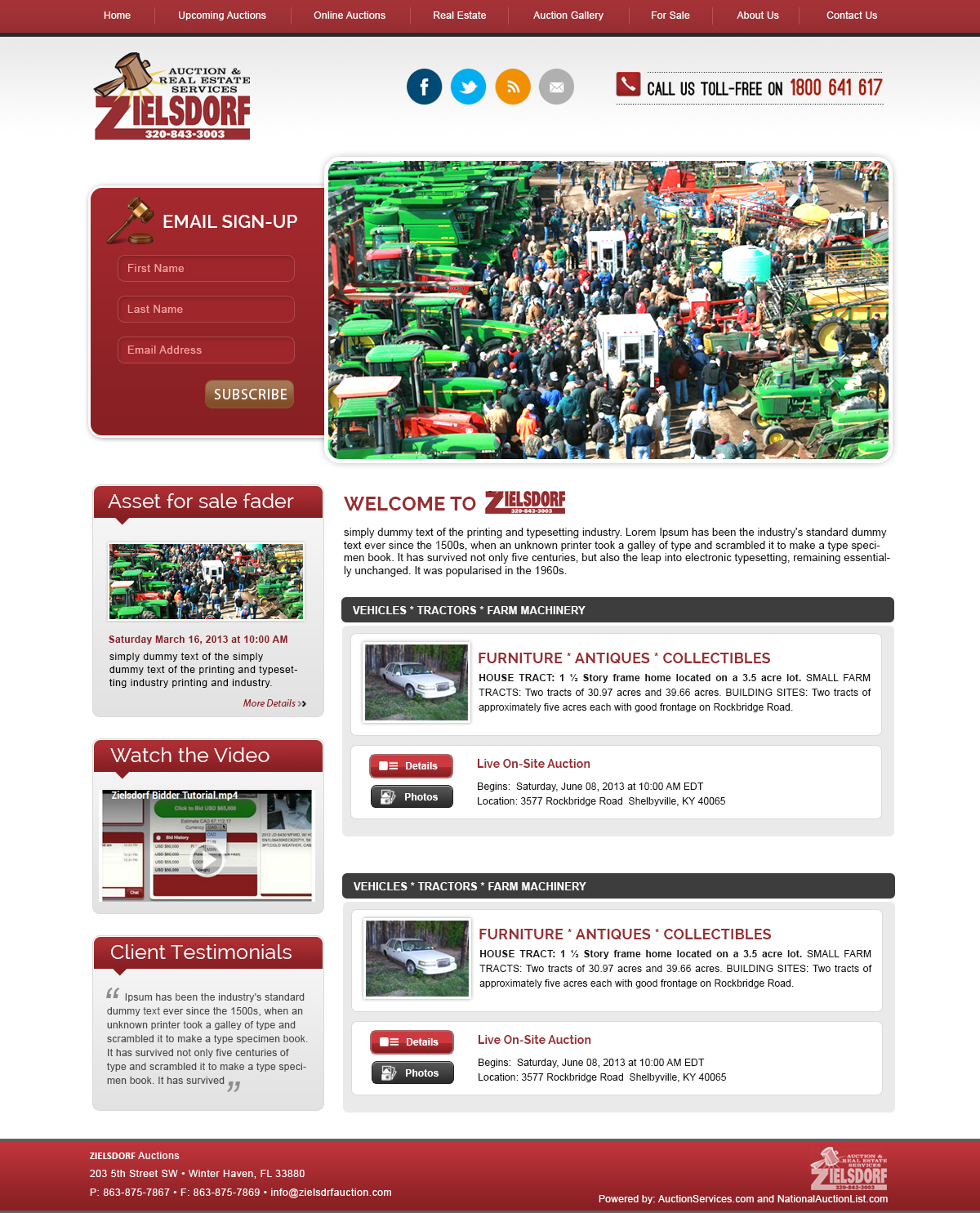 Diseño Wordpress por webxvision para AuctionServices.com, Inc. | Diseño #1912454