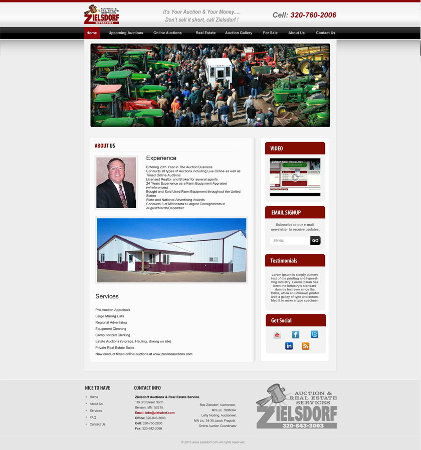 Wordpress Design by rvv for AuctionServices.com, Inc. | Design #1914412