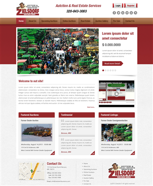WordPress-Design von Creative Usha für AuctionServices.com, Inc. | Design: #1921556