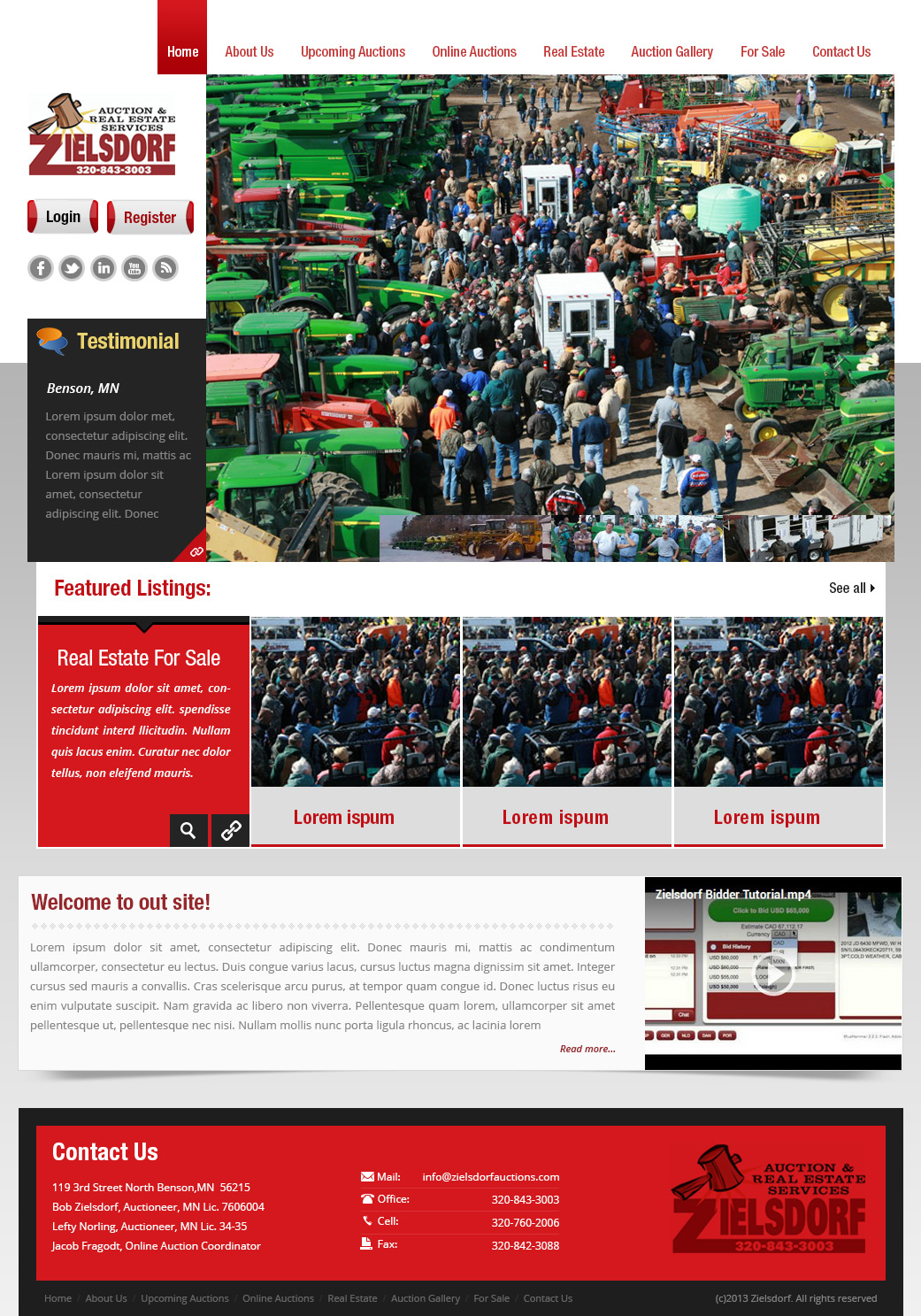 Wordpress Design by Creative Usha for AuctionServices.com, Inc. | Design #1921566