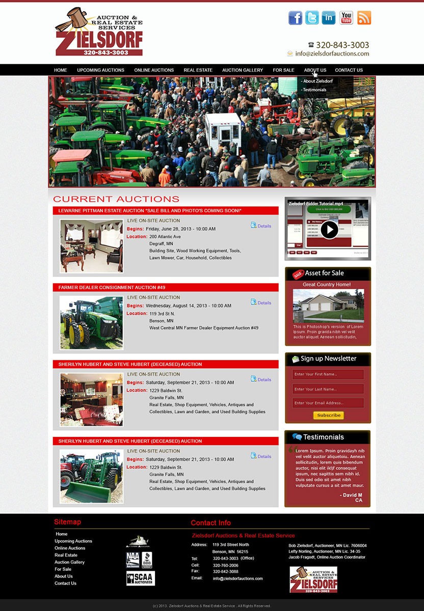 WordPress-Design von Tanvir für AuctionServices.com, Inc. | Design #1896262