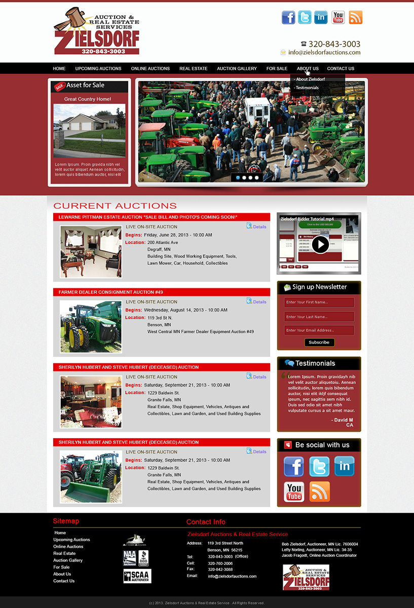 Diseño Wordpress por Tanvir para AuctionServices.com, Inc. | Diseño #1900056