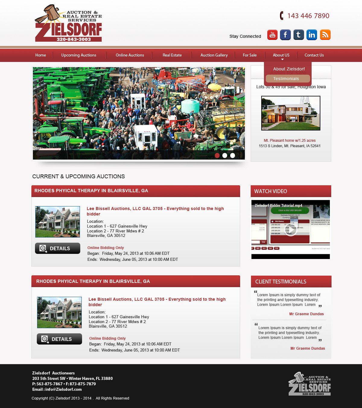 Wordpress Design by Creative X Designs for AuctionServices.com, Inc. | Design #1909184