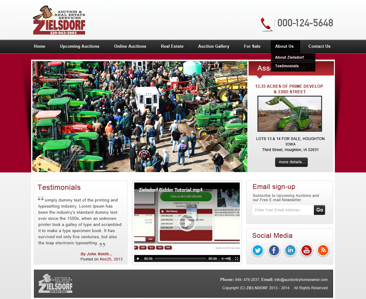 WordPress-Design von Creative X Designs für AuctionServices.com, Inc. | Design #1914597