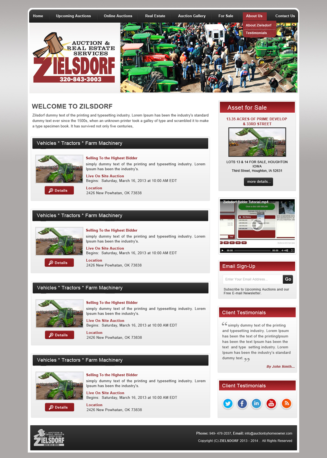 WordPress-Design von Creative X Designs für AuctionServices.com, Inc. | Design: #1921860