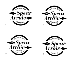 Logo Design by TeSee for Spear & Arrow Catering | Design: #7670557
