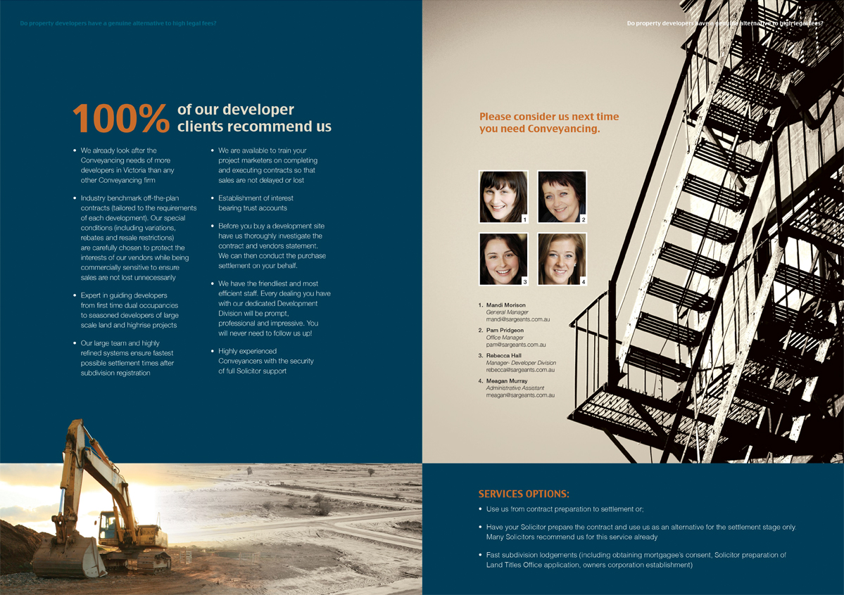 Brochure Design by DesignFive for Sargeants- Port Phillip | Design #390527