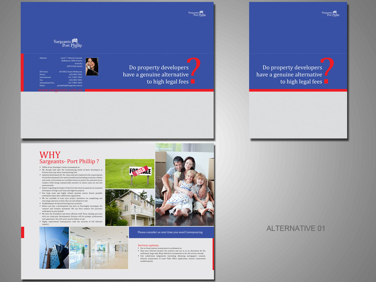 Brochure Design by 610designs.com for Sargeants- Port Phillip | Design #391775