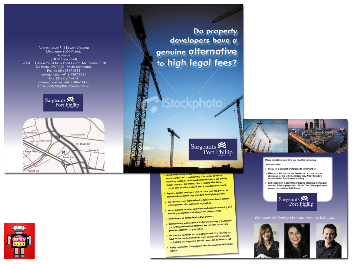 Diseño de Brochure por Darthv2000 para Sargeants- Port Phillip | Diseño #387332