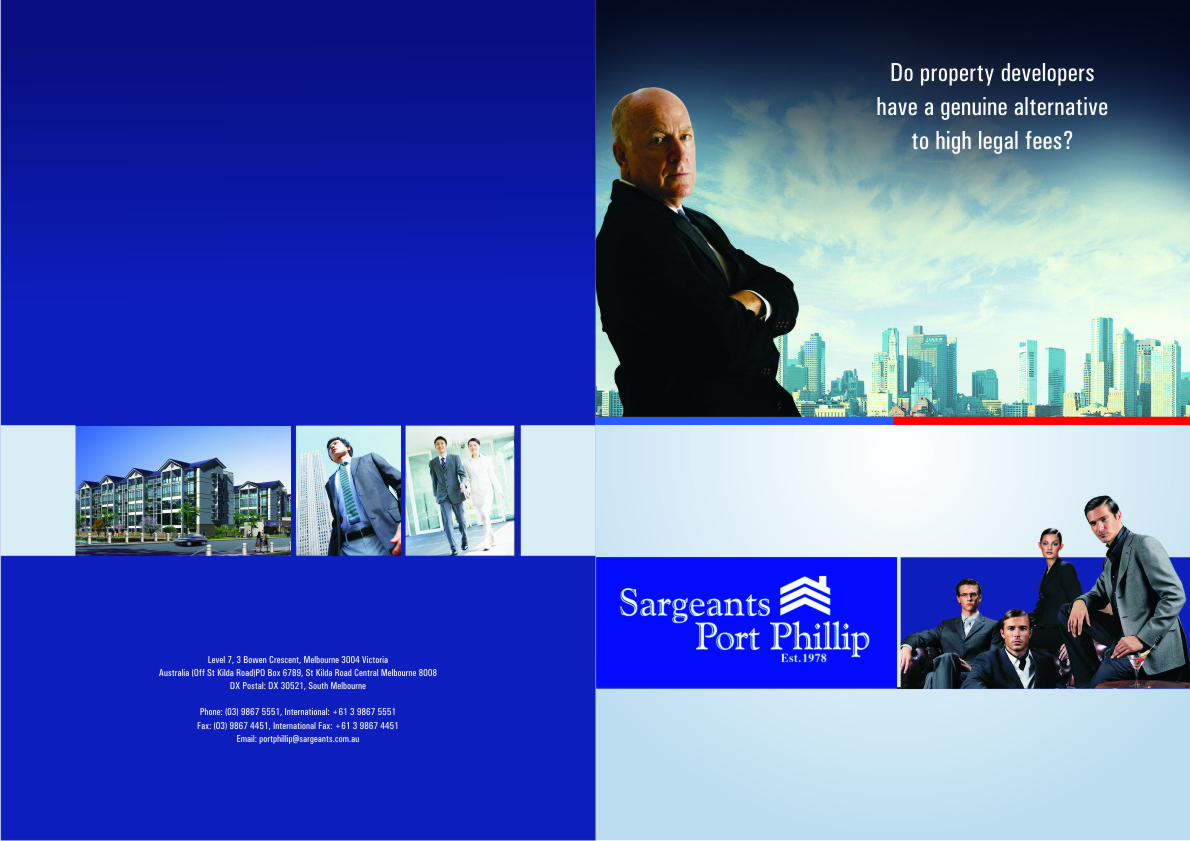 Brochure Design by ddesign for Sargeants- Port Phillip | Design #391062