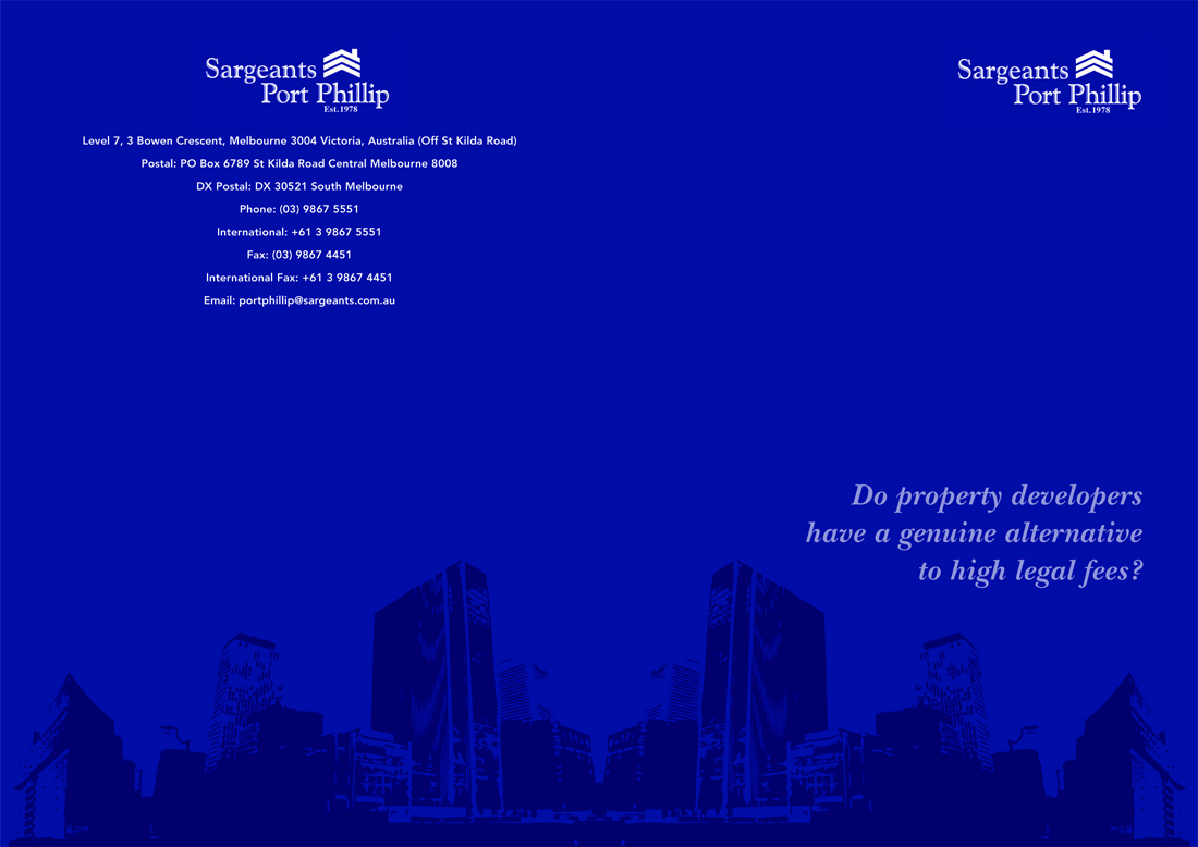 Brochure Design by peterdesign for Sargeants- Port Phillip | Design #387262