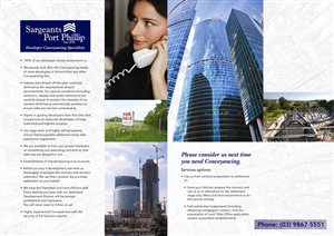 Brochure Design by peterdesign for Sargeants- Port Phillip | Design: #388555