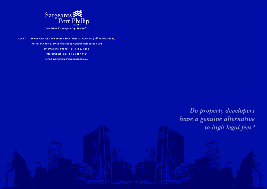 Diseño de Brochure por peterdesign para Sargeants- Port Phillip | Diseño #388556