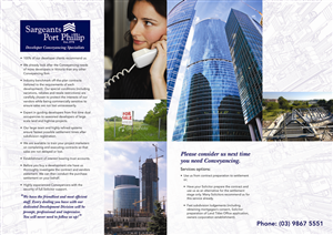 Brochure Design by peterdesign for Sargeants- Port Phillip | Design: #389691