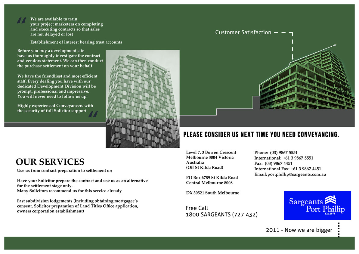 Brochure Design by Yohanes W for Sargeants- Port Phillip | Design #385837