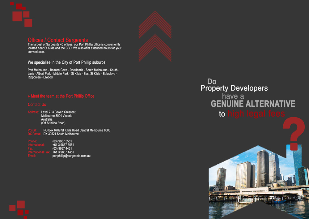 Brochure Design by zberry for Sargeants- Port Phillip | Design #389654