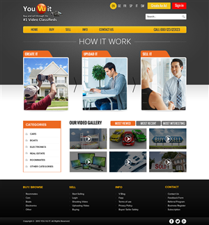 Web Design by Mayank Patel for You Vu It.com Pty Ltd | Design: #2109350