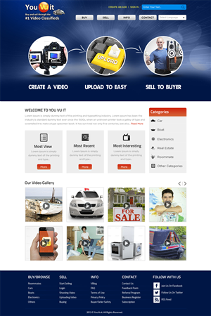 Web Design by Mayank Patel for You Vu It.com Pty Ltd | Design: #2114660