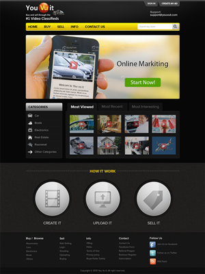 Web Design by Mayank Patel for You Vu It.com Pty Ltd | Design: #2120170