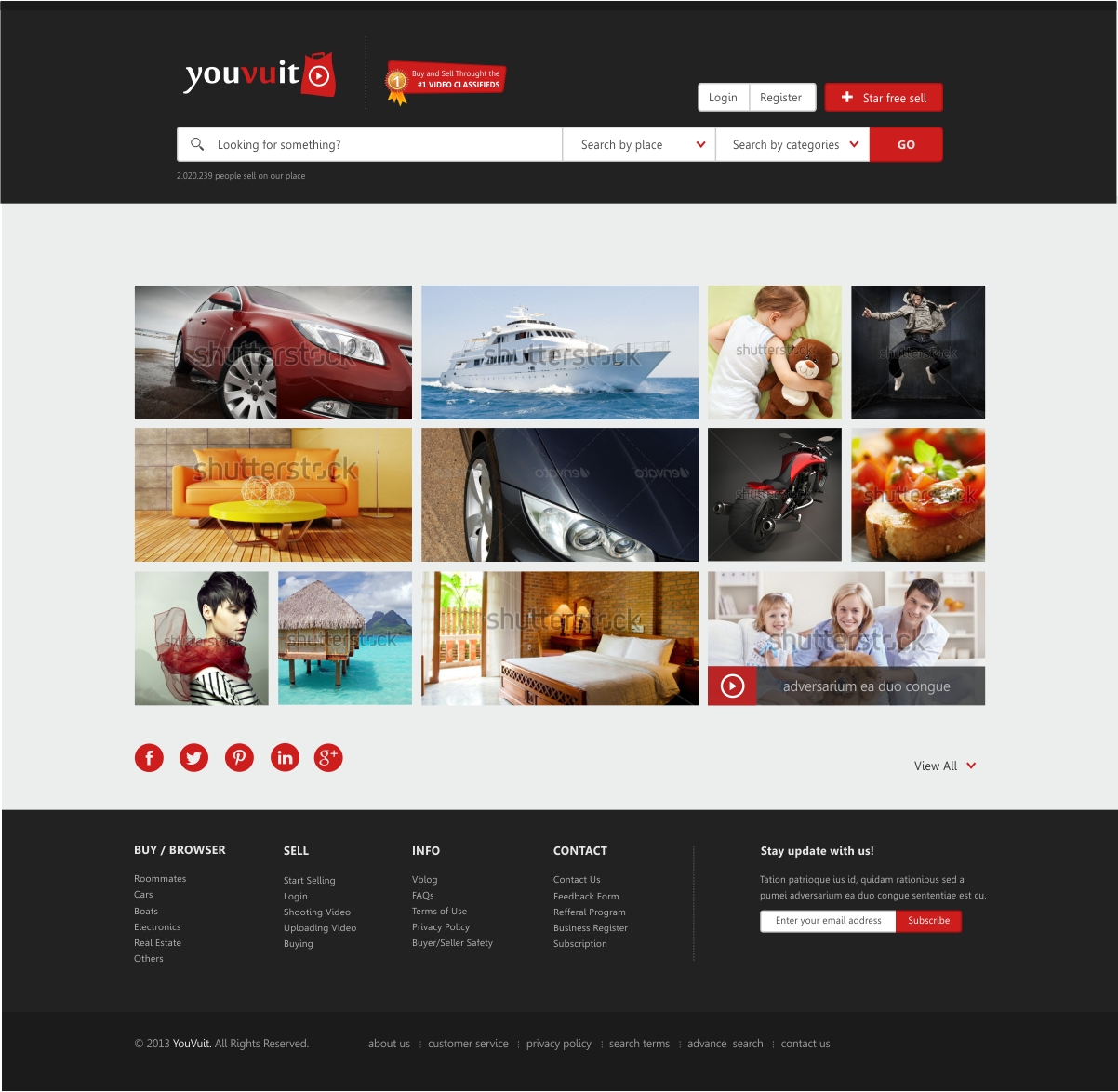 Web Design by Silverfox Studio for You Vu It.com Pty Ltd | Design #1996995