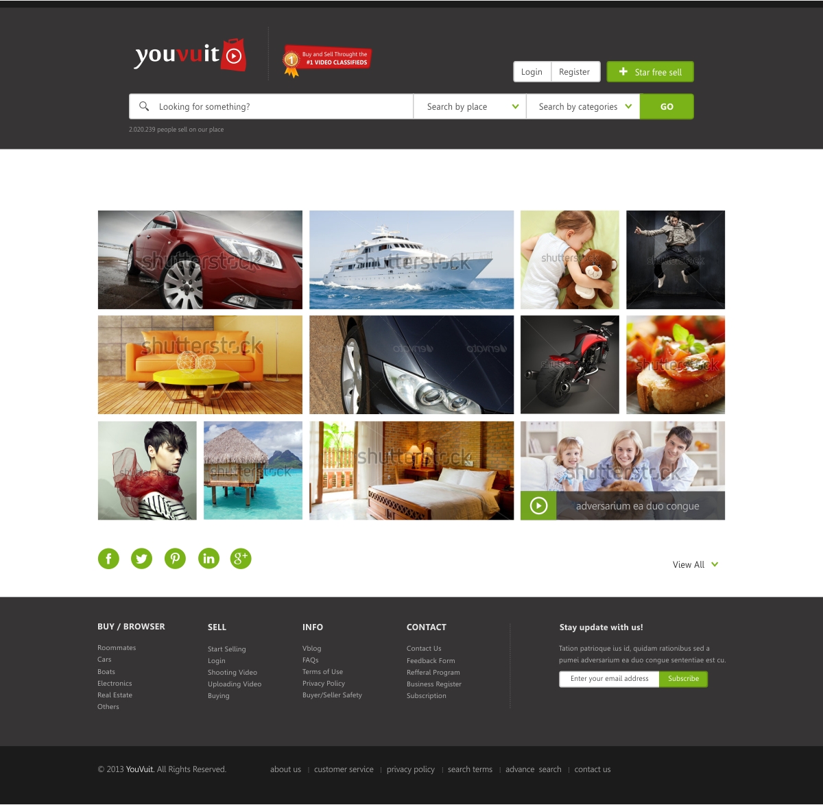 Web Design par Silverfox Studio pour You Vu It.com Pty Ltd | Design #1996997