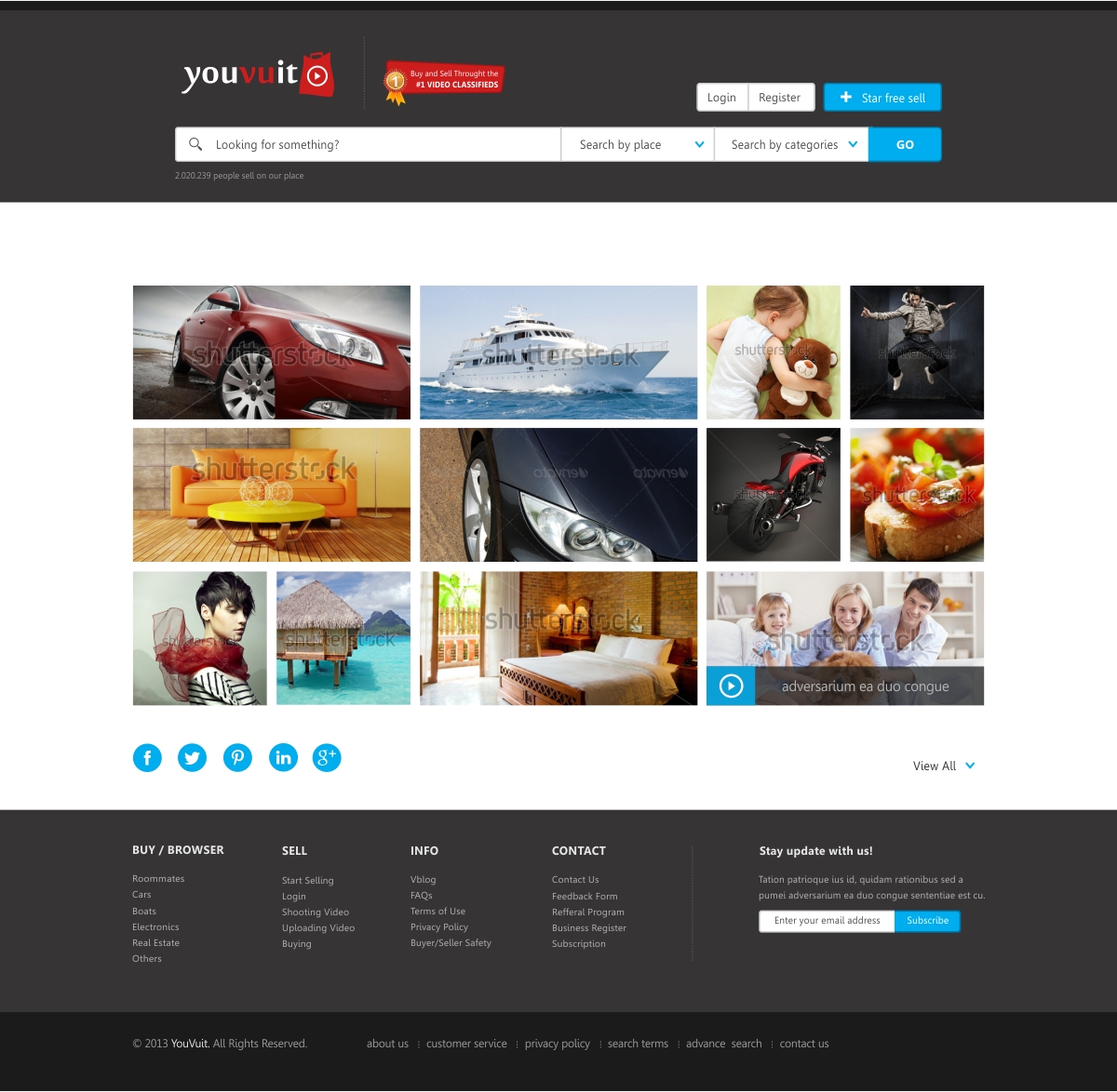 Web Design par Silverfox Studio pour You Vu It.com Pty Ltd | Design #1996999