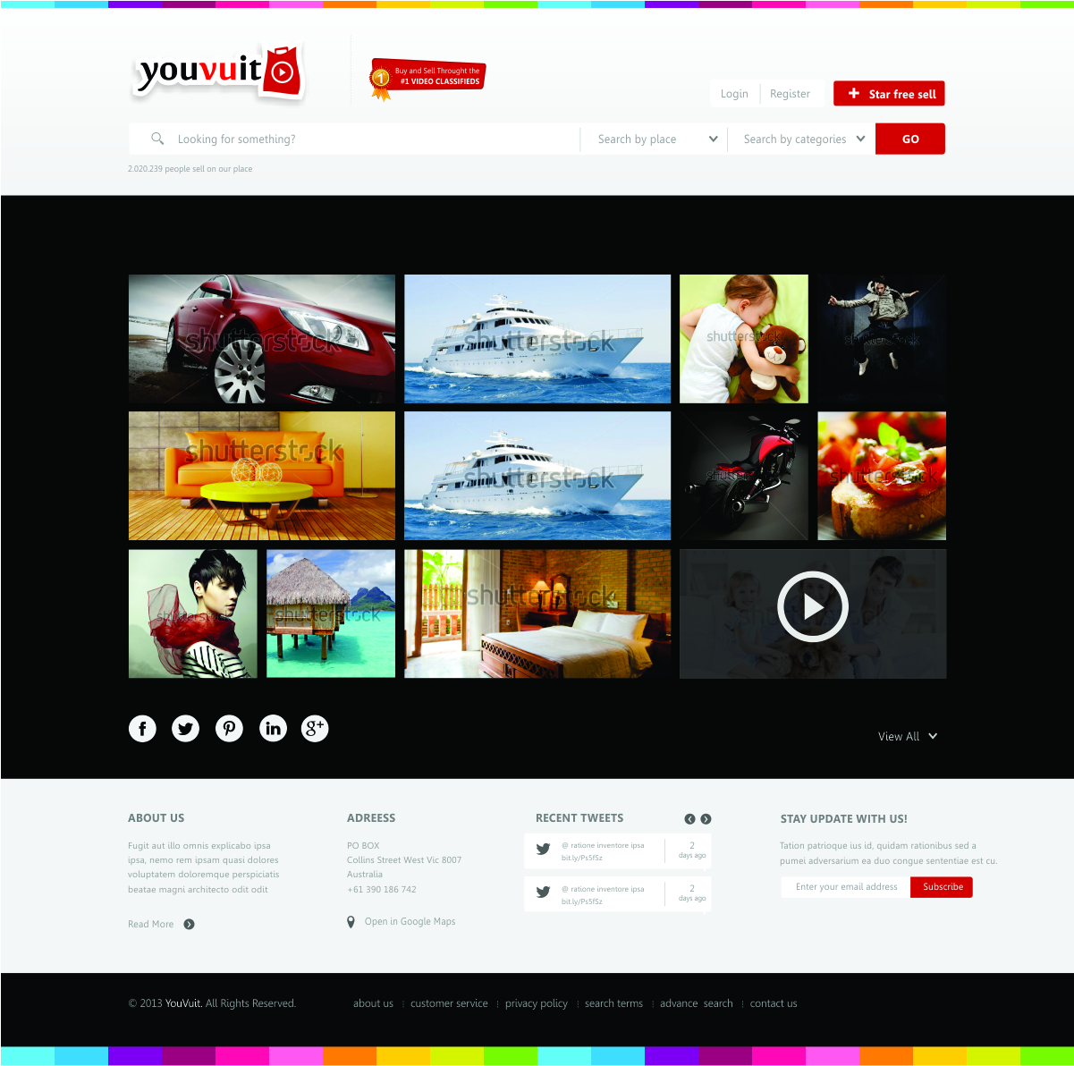 Web Design by Silverfox Studio for You Vu It.com Pty Ltd | Design #2001172