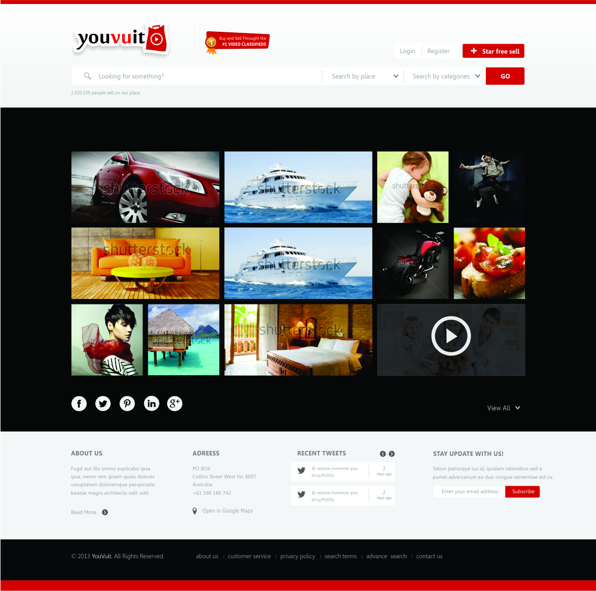 Web Design by Silverfox Studio for You Vu It.com Pty Ltd | Design #2001229