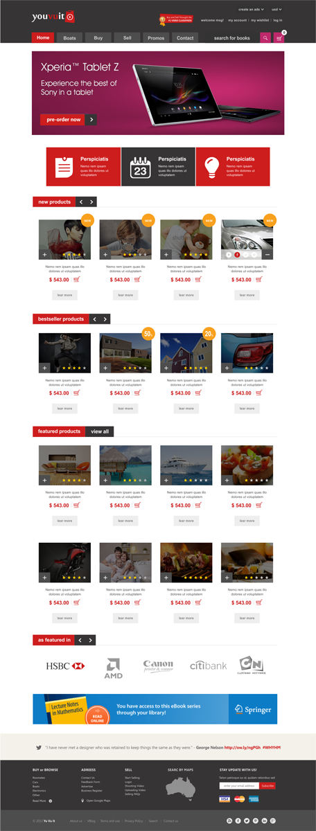 Diseño Web por Silverfox Studio para You Vu It.com Pty Ltd | Diseño #2129205