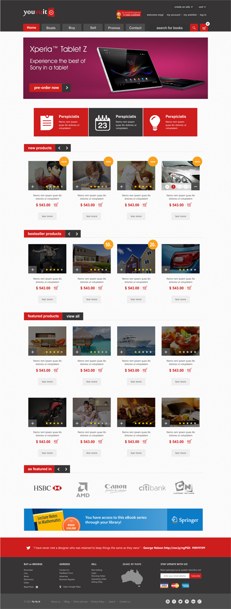 Diseño Web por Silverfox Studio para You Vu It.com Pty Ltd | Diseño #2129455