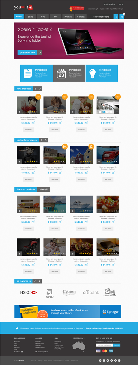 Web Design by Silverfox Studio for You Vu It.com Pty Ltd | Design #2129457