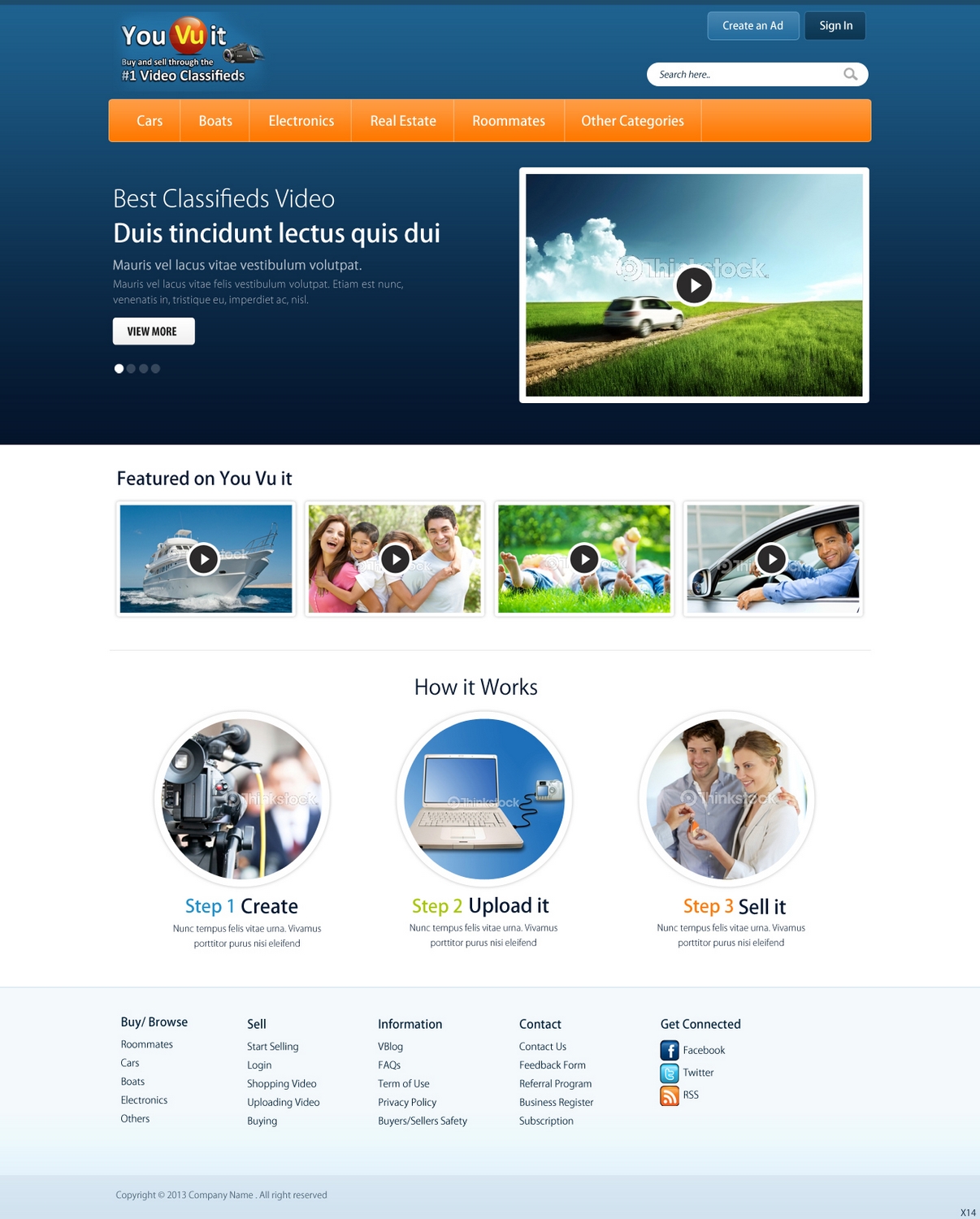 Web Design by pb for You Vu It.com Pty Ltd | Design #1937870