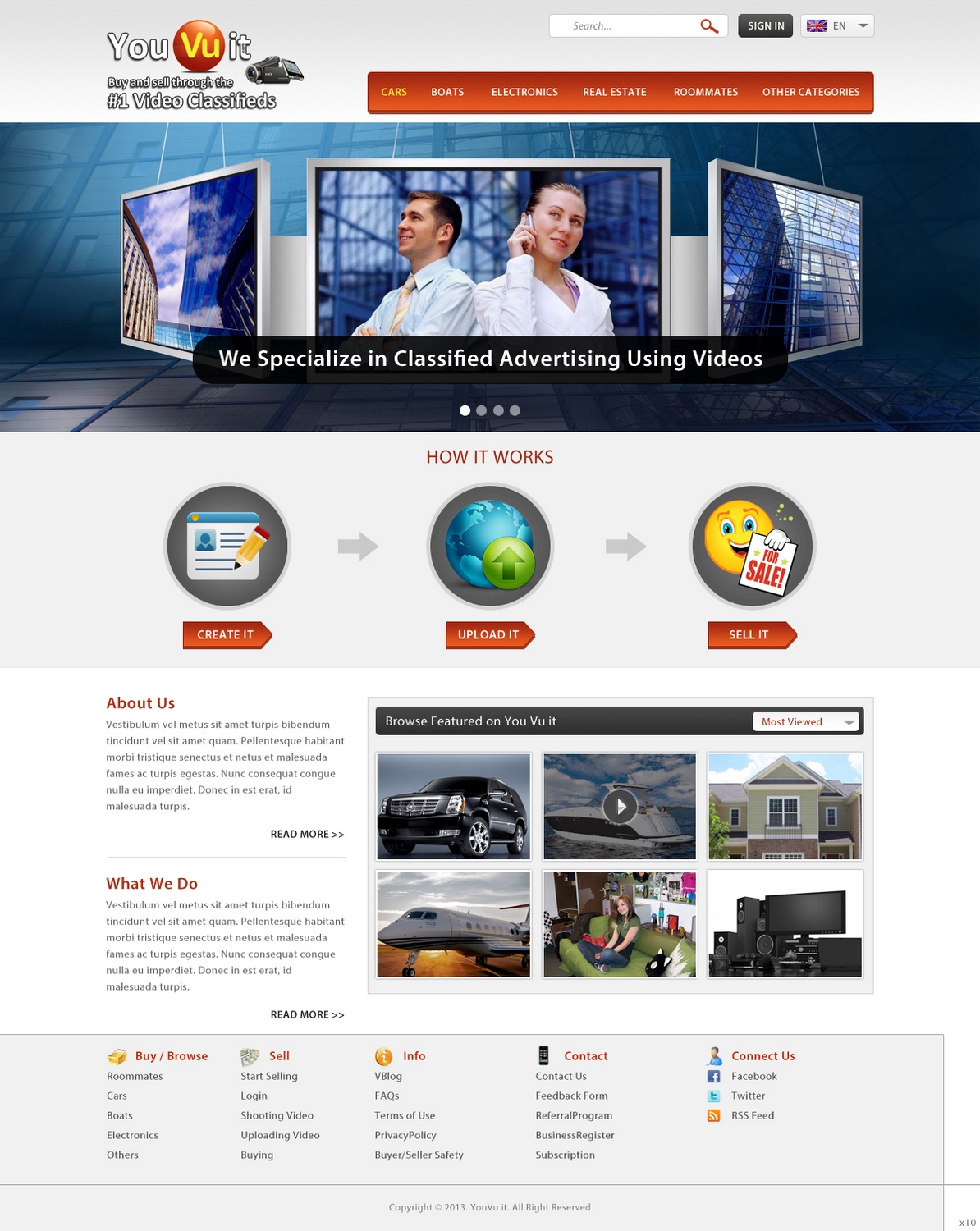 Web Design par pb pour You Vu It.com Pty Ltd | Design #1942493
