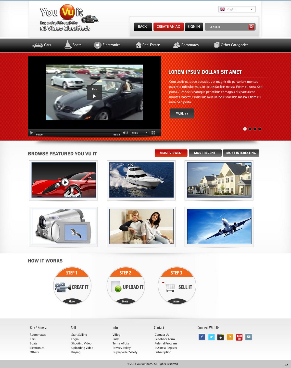 Web Design by pb for You Vu It.com Pty Ltd | Design #1942495