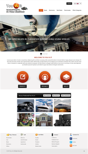 Web Design by pb for You Vu It.com Pty Ltd | Design: #1946139
