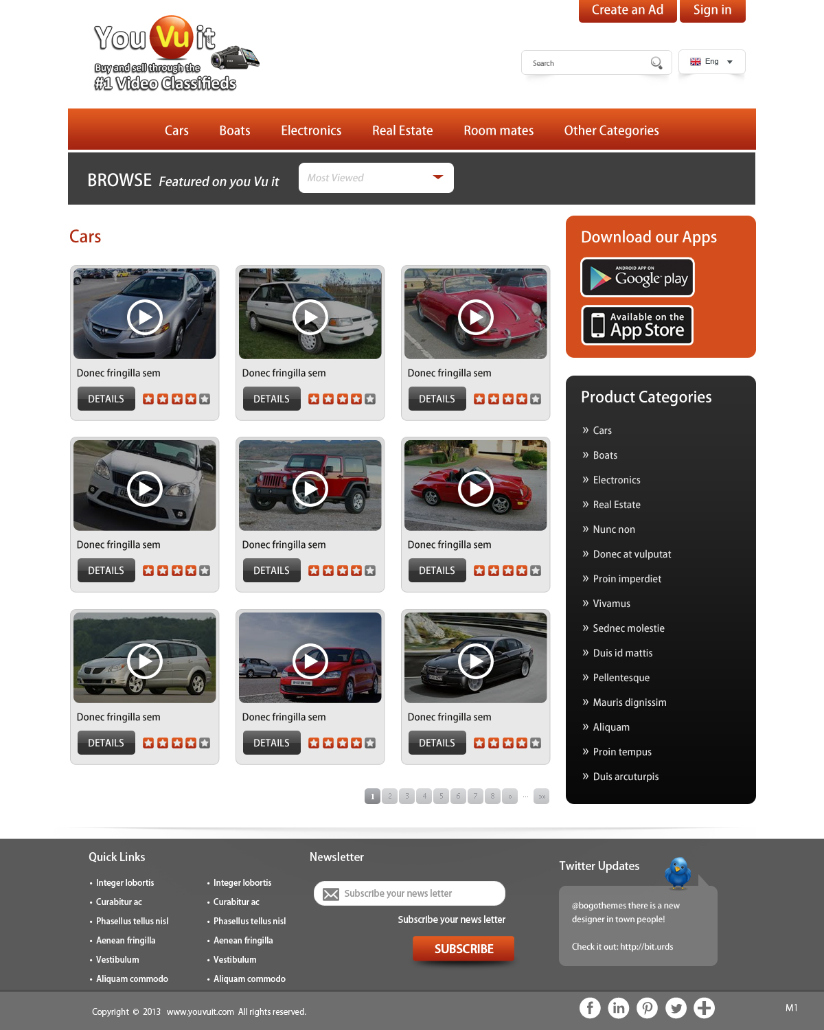 Web Design by pb for You Vu It.com Pty Ltd | Design #2179867